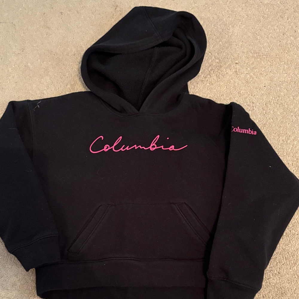 Columbia Kids Black and Pink Hoodie